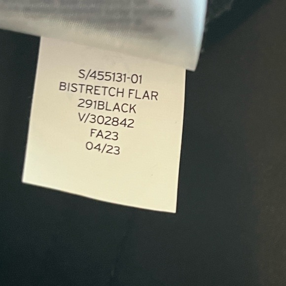 GAP High Rise BiStretch Flare Pants in Black 14 Petite - Picture 15 of 15